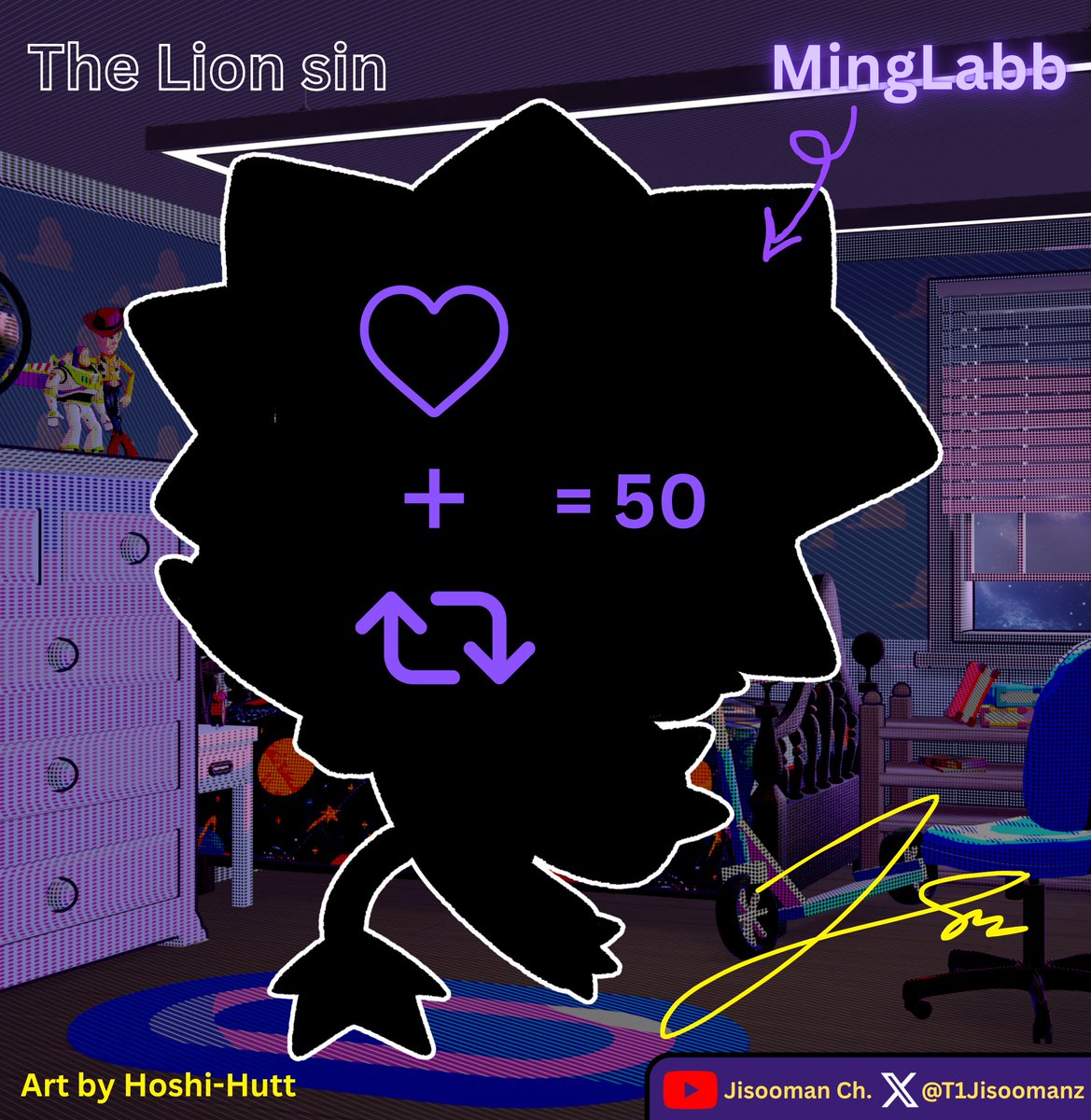 🦁💜
"ห้องนี้มืดจัง ข้ามองไม่ค่อยเห็นเลย หาไฟฉายให้ข้าหน่อย"

❤️ Like + ♻️ Retweet
(น้องหมิงลาบหรือหมิงหมิงกำลังจะกลับมา)

ปล. #เป็นสิงโตม่วงไม่ใช่แพนด้าม่วง 💜
#modelreveal #VtuberTH
#Jisooman #V4AM #Minglabb #สิงโตม่วงของจีซูแมน และ #หมิงลาบ