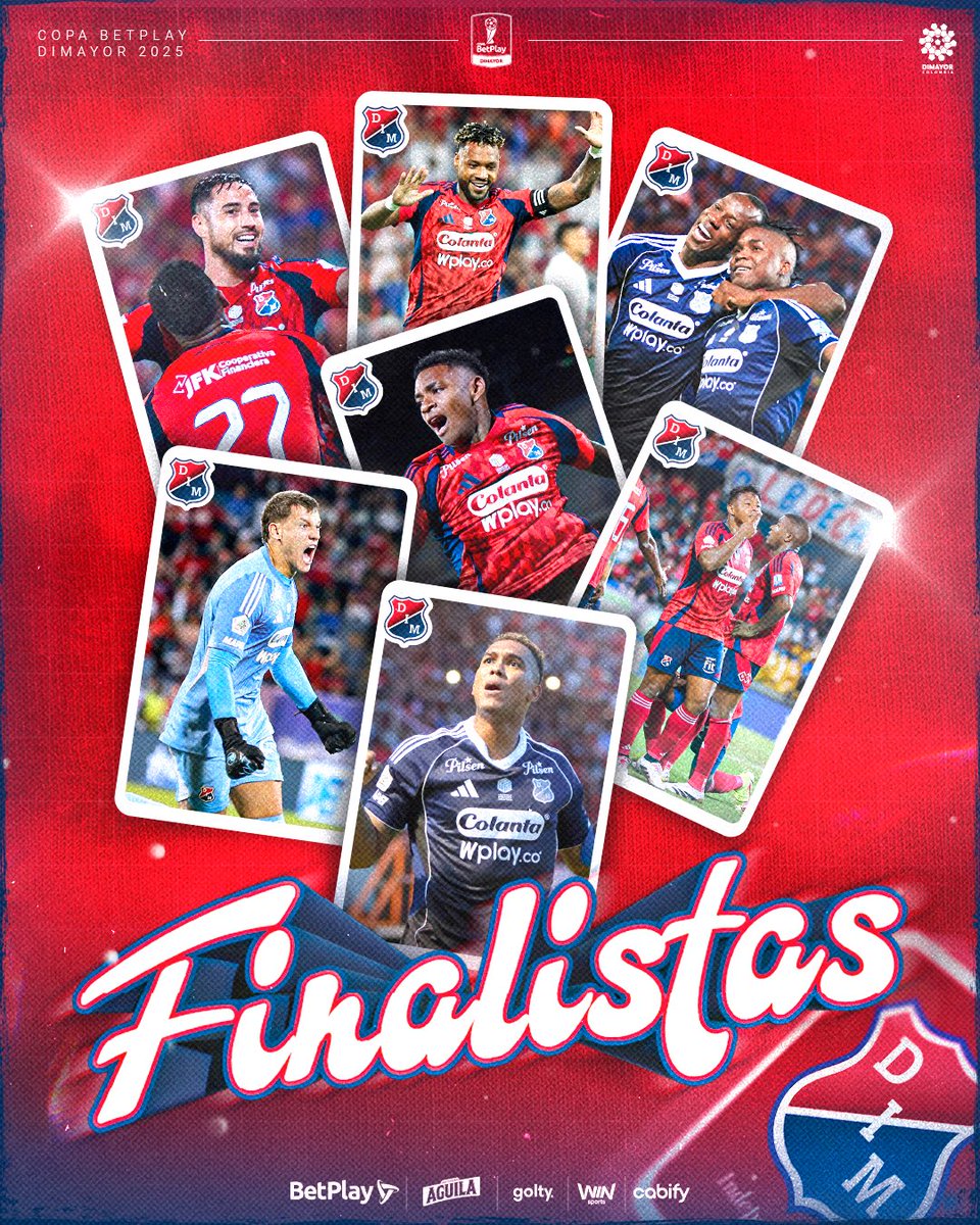 Dimayor's tweet image. ¡¡¡𝑭𝑰𝑵𝑨𝑳𝑰𝑺𝑻𝑨𝑨𝑨𝑨𝑨𝑨𝑨𝑨𝑨𝑺!!! 🗻🔴🔵 

El ‘Poderoso De La Montaña’ se confirma como el primer finalista de la #CopaBetPlayDIMAYOR 2025 🏆

¡Felicitaciones @DIM_Oficial! 👏

#LoDamosTodo ⚽️