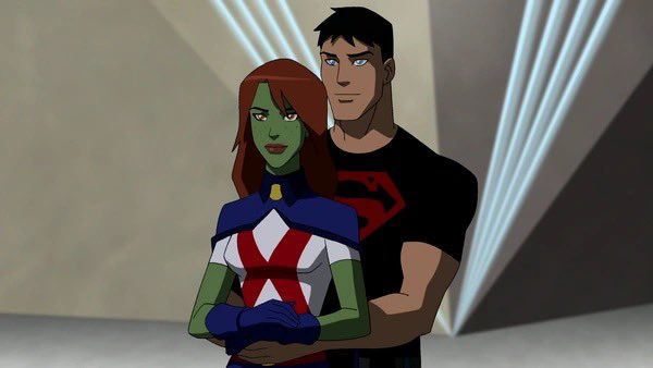 swordofclarice's tweet image. Young justice Superboy and Miss martian kinda fits