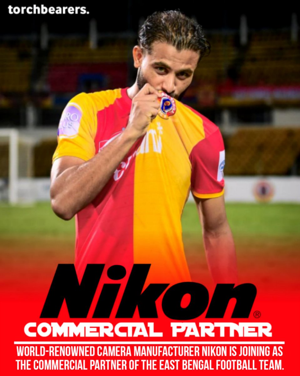 torch__bearers's tweet image. BREAKING : World-renowned camera manufacturer @NikonIndia is joining as the commercial partner of the East Bengal football team.

#JoyEastBengal #TorchBearers 
[@aajkaalofficial]