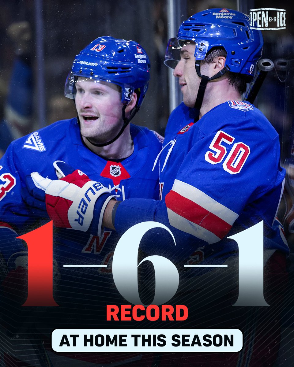 THE NEW YORK RANGERS HAVE WON A HOME GAME 🚨