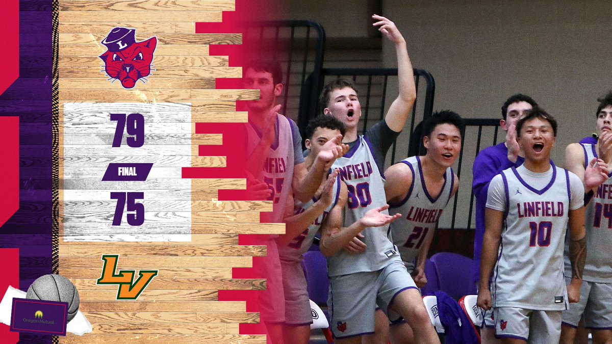linfieldsports's tweet image. Men&apos;s basketball secures a 79-75 WIN over La Verne in the home opener! Head coach Elijah Gurash earns his first win!

#RollCats | #d3mbb | #NWCmbb 
@linfieldmbb