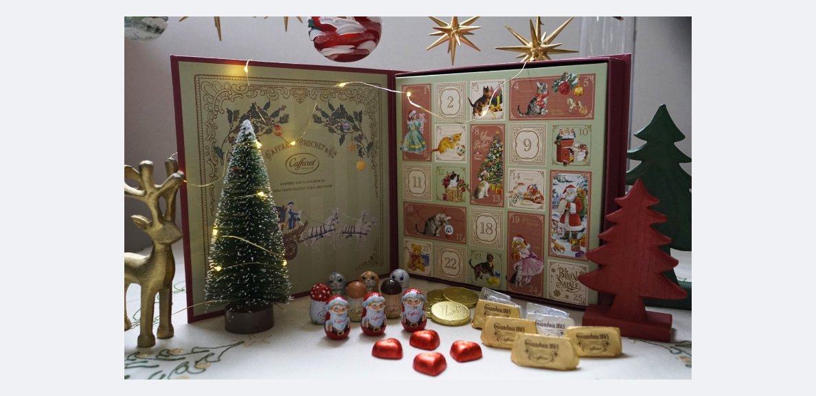 caffarel_choco's tweet photo. 【クリスマス2025】チョコレートブック
カファレルのチョコレートカレンダーは、クリスマスまでの25日間、アソートされたチョコレートを好きな場所にセットできる楽しみもあるんです♡
開ける人の笑顔を思い浮かべながら準備する時間も、
クリスマスの楽しみのひとつです🎄
🔗https://t.co/s7hzmd5t5E https://t.co/IyRcoGwPKV