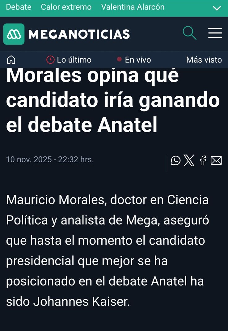 Mientras los demás se pelean por el poder, <a href="/Jou_Kaiser/">Johannes Kaiser. Diputado por el distrito 10</a> pelea por la verdad 🇨🇱
Eso no se compra, eso se tiene o no se tiene 🙏🏻
#KaiserGanador