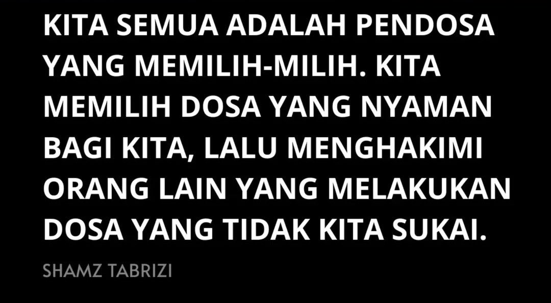 farhanazahan's tweet image. Sungguh saya ada masalah besar dengan orang-orang yang nampak baik, yang rasa dirinya baik hanya kerana tidak berbuat dosa-dosa yang biasanya dilakukan orang lain, yang dimatanya itu lah erti jahat