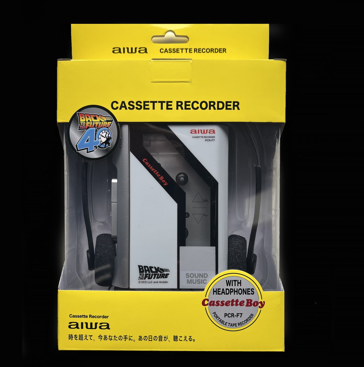 aiwa カセットプレイヤー PCR-F7 バックトゥザフューチャー BTTF aiwa