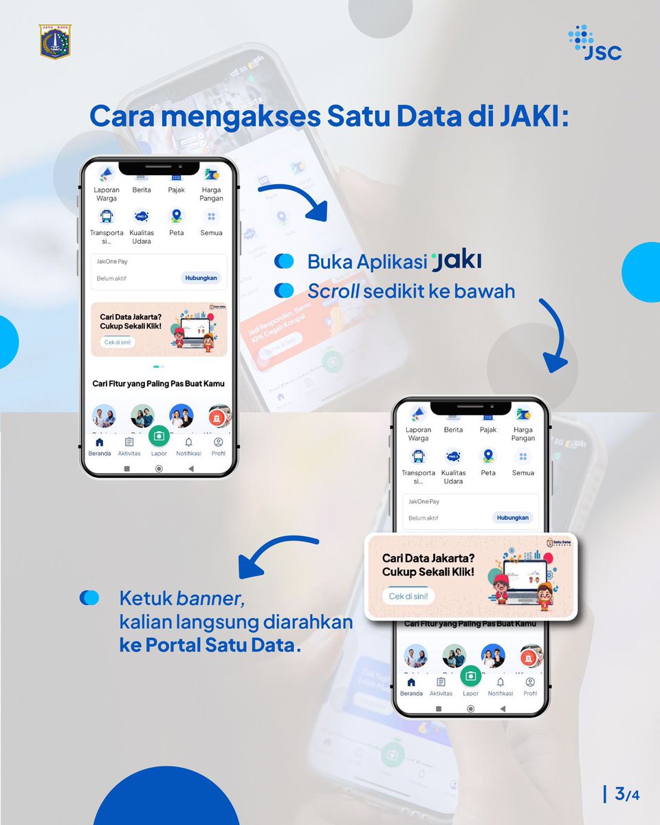 jkt_smartcity's tweet photo. Transformasi penyajian data ini menjadi bagian dari penerapan smart governance, sekaligus mendukung perjalanan Jakarta menuju kota global.
Simak selengkapnya lewat postingan berikut ini!
#PortalSatuData #DataJakarta #DKIJakarta #JakartaSmartCity #JAKI https://t.co/jUi0edvfQX