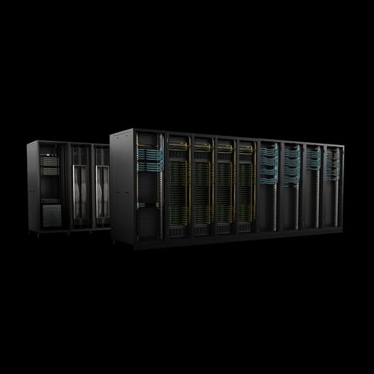 NVIDIAAP's tweet photo. Your next breakthrough powered by AI will start inside a new breed of mega data centers, connecting hundreds of thousands of GPUs as one intelligent engine.

Today’s AI factories are rewriting the rules of scale and speed, moving more data per second inside a rack than the entire internet.

The secret? Layered, bleeding-edge networks, custom-built for massive AI workloads:
⚡ 130TB/s NVLink GPU-to-GPU bandwidth that's turning a rack into one giant super-brain
🎯 Lossless InfiniBand and next-gen Spectrum-X Ethernet with 95% throughput, enabling real-time AI at enterprise scale

The future of #AI is being assembled right now. 

See how these factories are transforming industries worldwide: https://t.co/DVMyPjnjIJ

#AIInfrastructure #DataCenter #AINetworking