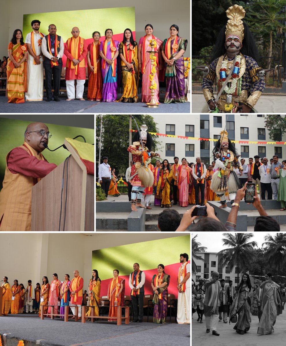 NMITBangalore's tweet photo. 🎉 The Karnataka spirit filled every corner of Nitte Campus Bengaluru, as we celebrated Karnataka Rajyotsava with colors, music and pride, honoring 70 years of our state��s vibrant journey. 🪔
#NMIT #Nittebengaluru #NSAPD #NCOPS #NSFTID #karnataka #Karnatakaday #karnataka https://t.co/1Pg4hL5gln