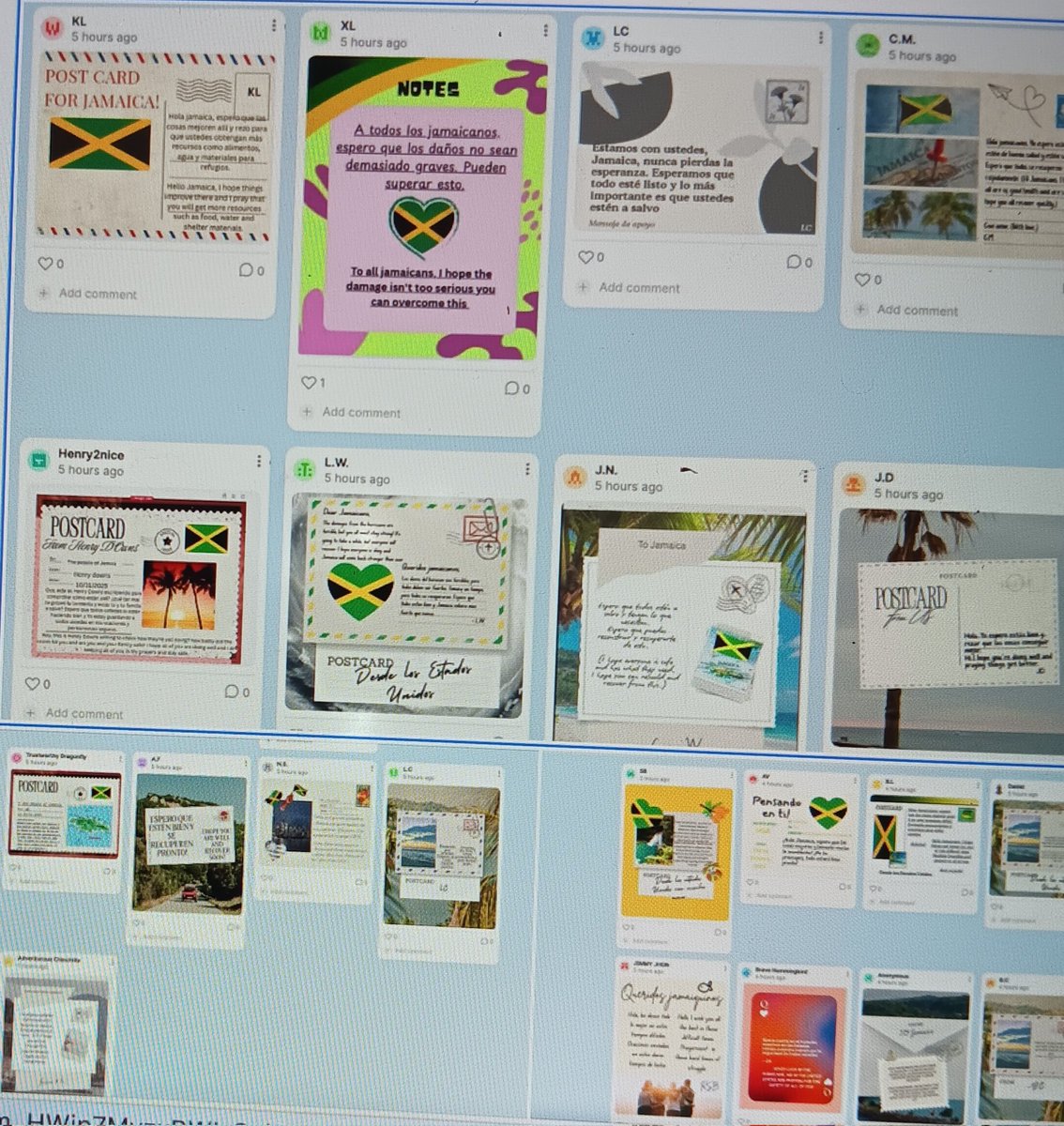 nsdineskeen1's tweet image. My Spanish students practiced #connected learning by writing bilingual notes of encouragement to Jamaicans affected by hurricane Melissa - combining empathy, language, and global awareness through #transdisciplinarylearning 
#LanguageLearning 
#CulturalConnections