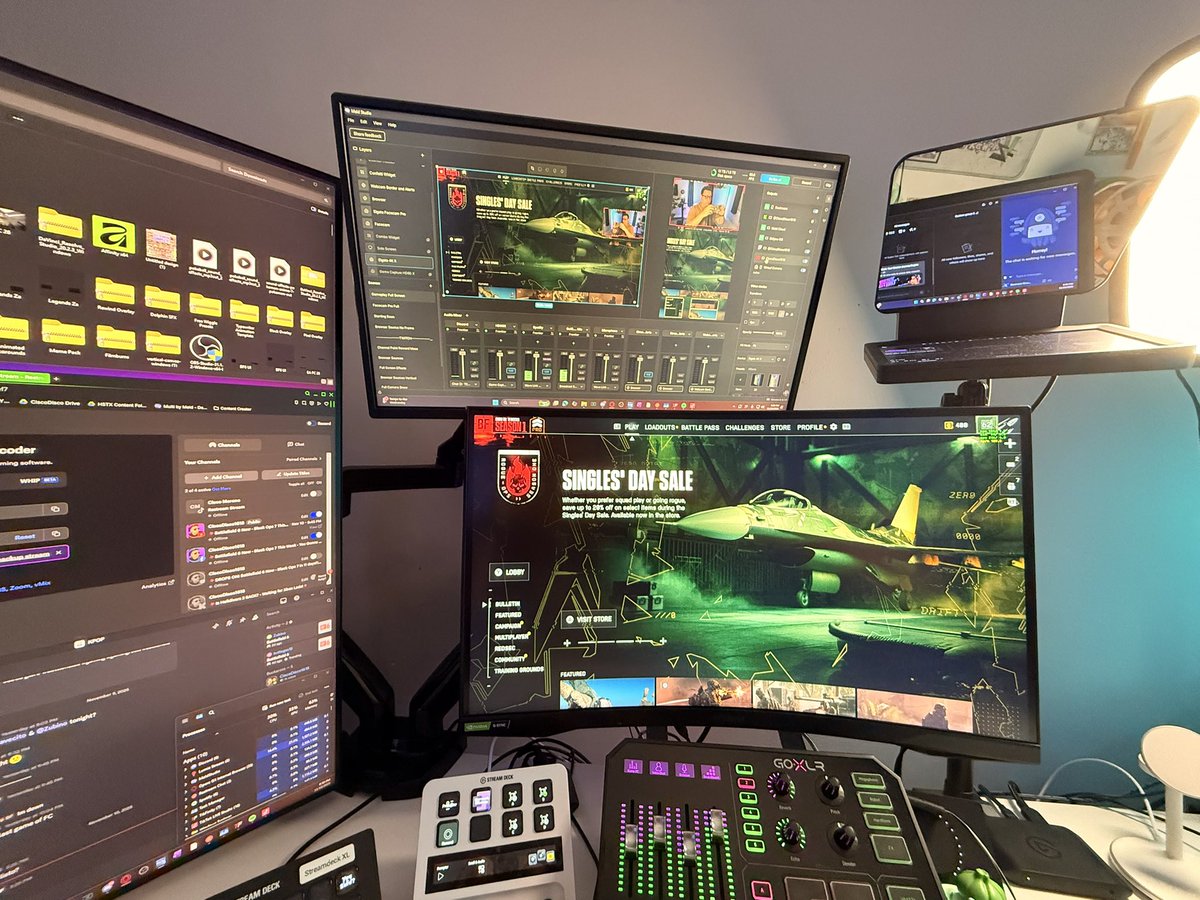 Set up and running the first live with <a href="/StreamWithMeld/">Meld Studio</a> 

Out on battlefield 6 before… maybe BO7 later this week?!