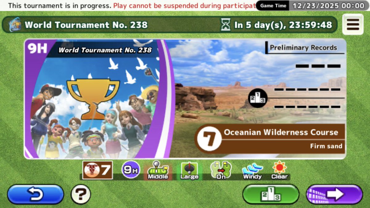 hanz_en's tweet photo. [@AppleArcade] 
World Tournament No. 238, Dec. 23-28 at Oceanian Wilderness Course.
Back tee setup, but large cups. Keep it cool out there!
 
[Easy Come Easy Golf] available on @AppleArcade!
https://t.co/VALKF2is1w
 
#ECEG #EasyComeEasyGolf https://t.co/fAEJbr5OWE