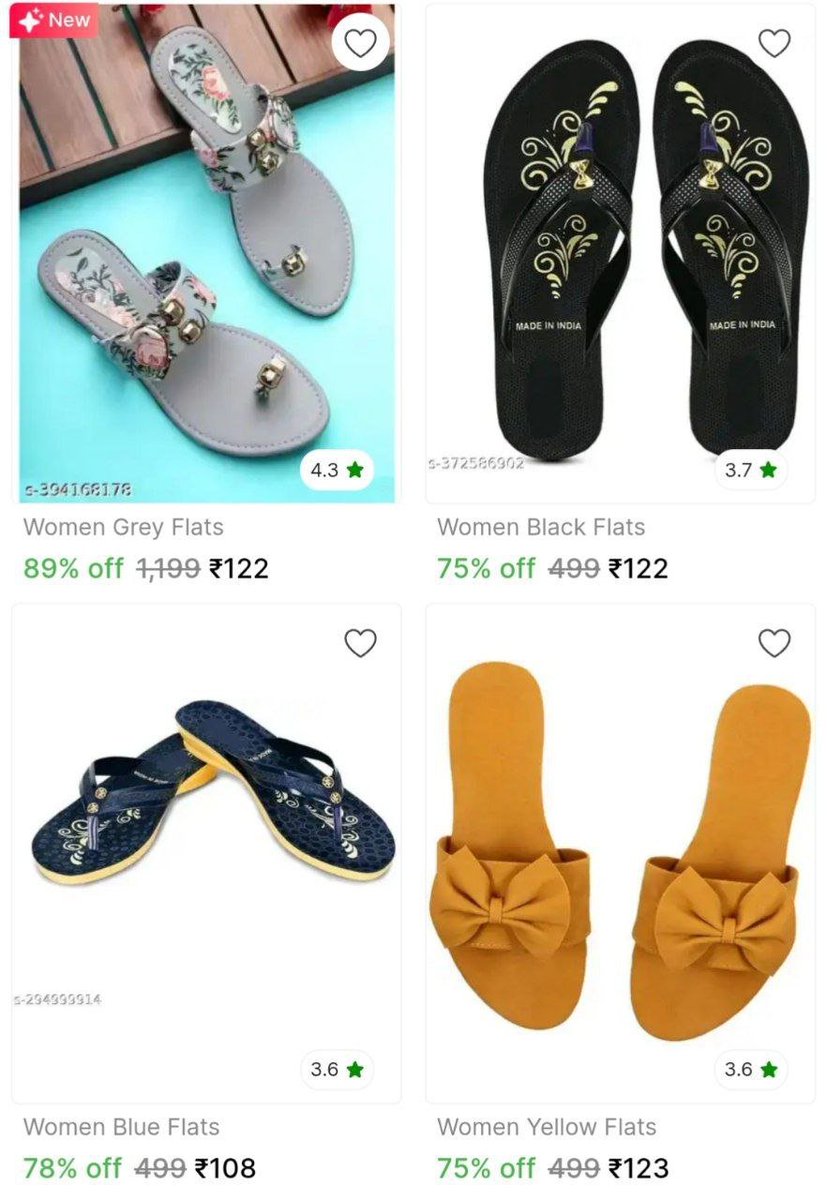 TechyBoostDeals's tweet photo. Women's Footwear from ₹108
Buy link : https://t.co/Yo9KRL9VzH
#Shopsy #Fashion #Footwear https://t.co/8YKAWDnZ8g