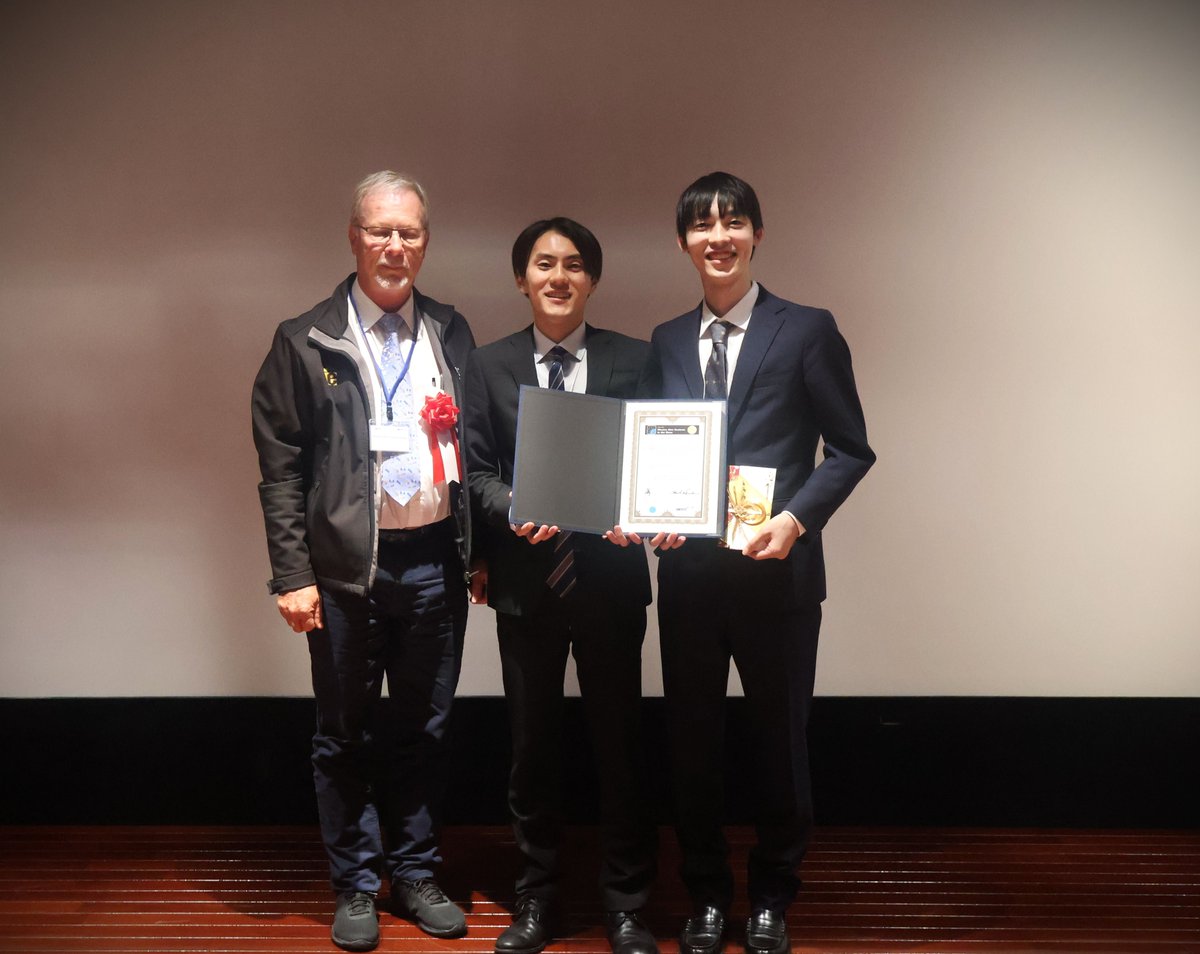 ut_issl's tweet photo. 2025年11月1日に東京大学 小柴ホールで開催された The 9th Mission Idea Contest (MIC9) において、当研究室の修士１年の波多江君、山城君、伊藤君、福田君、大井君、高本君が First Place を受賞しました。発表題目は "CubeSat Mission Concept for TREED (The REceiver Exploring Dark-ages)" でした https://t.co/N3Iw4VwFrE