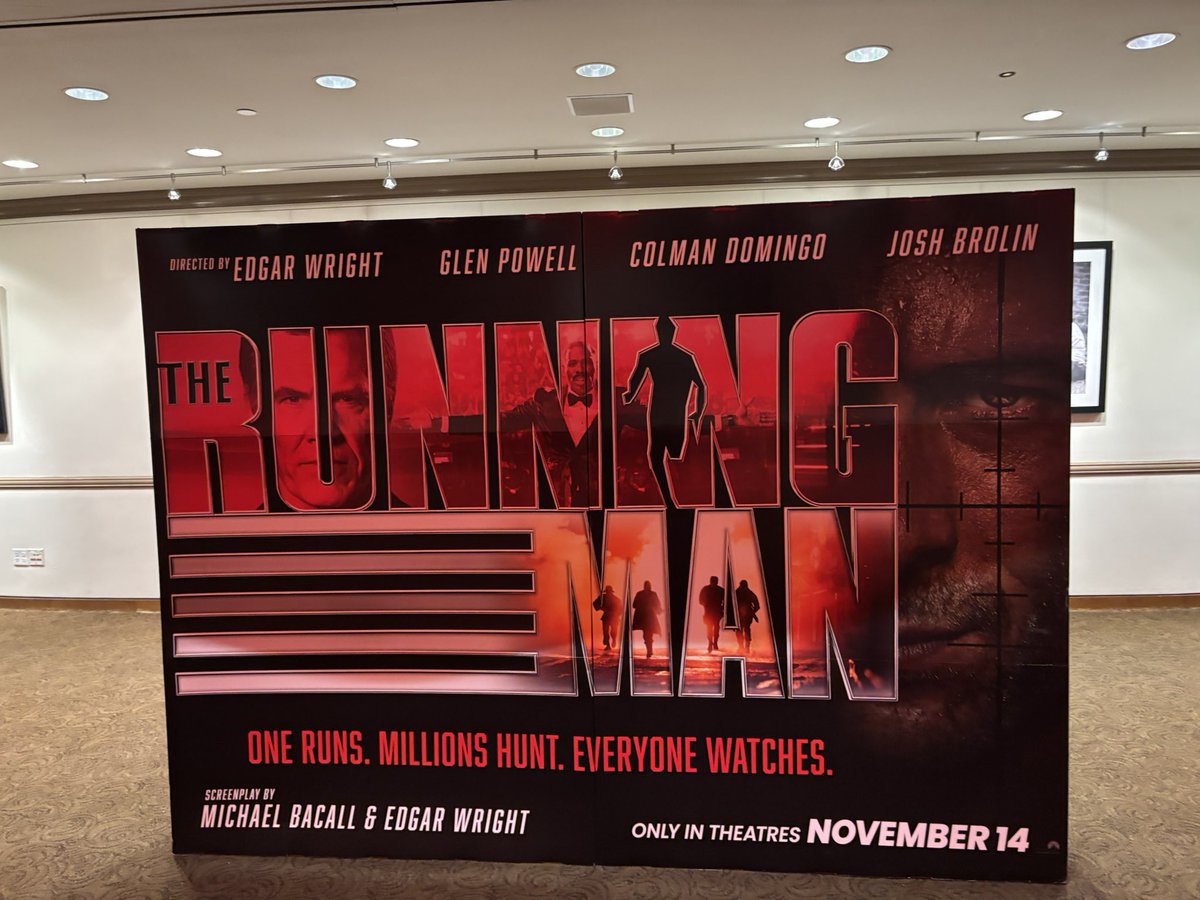 Can Glen Powell survive The Running Man? Tonight’s screening! #RunningManMovie #TheRunningMan #RunningMan #GlenPowell