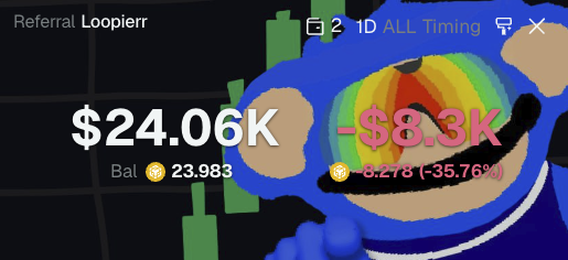 Loopierr's tweet image. Day 6/50 of $500K Christmas Challenge 🎄🎅

$8,440 or 49.68 SOL
-8,300 or -8.2 BNB

Total:
$91.35K