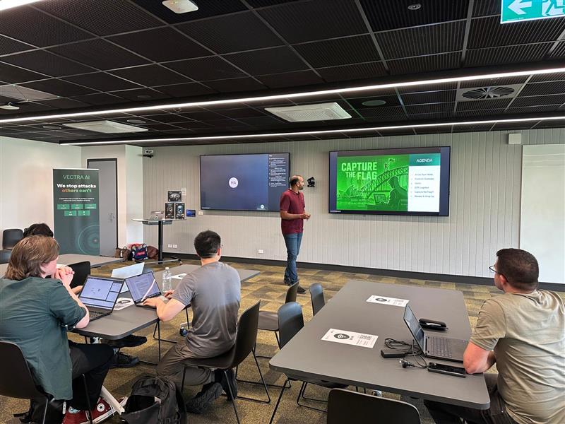 Vectra_AI's tweet image. Great connecting with the security community at BSides Sydney!

Had an incredible weekend exchanging insights with so many talented cybersecurity professionals and exploring the latest trends and defenses shaping our industry. It’s always inspiring to be surrounded by passionate…