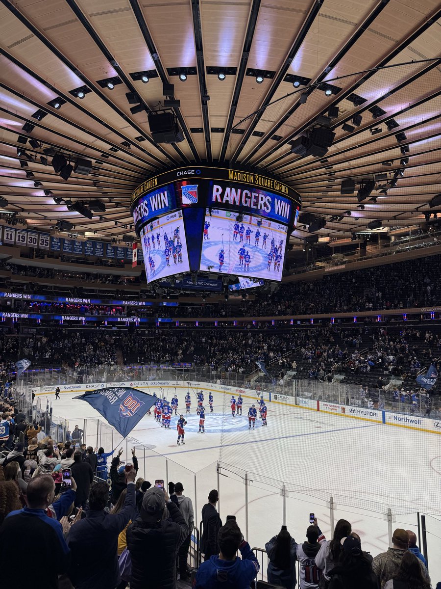 ShaneBullen's tweet photo. Until next time MSG! #NYR https://t.co/WiPCIyDEA6