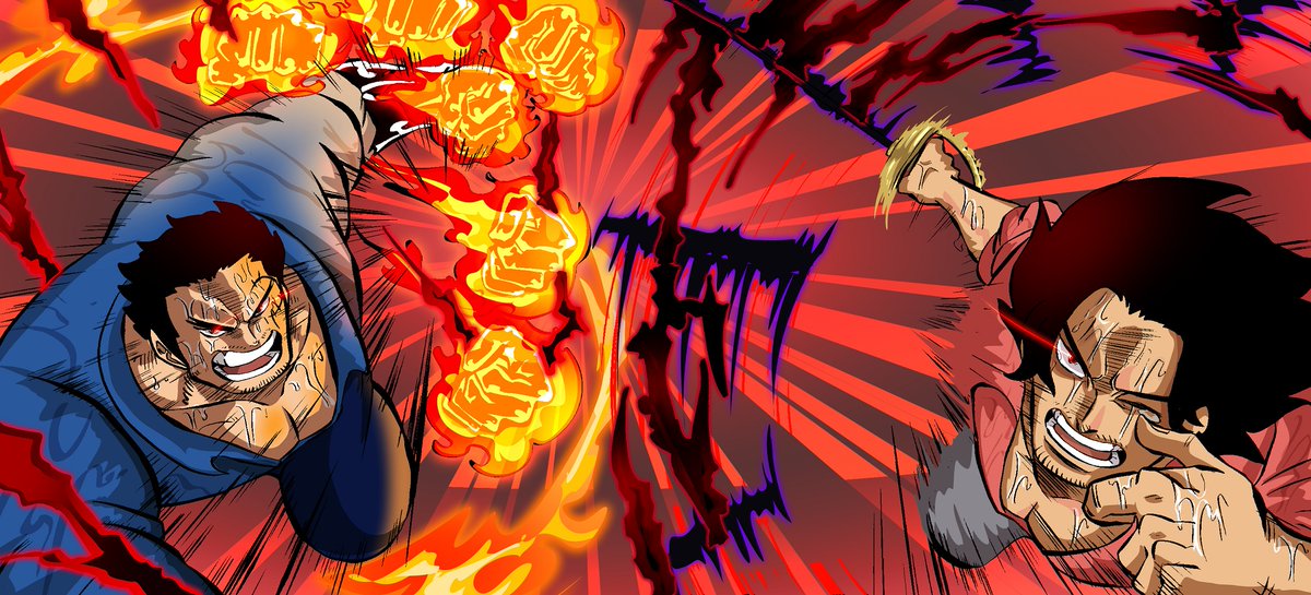 #ONEPIECE1165 #ONEPIECEカードゲーム 
Quick doodle. Rip rocks 😔