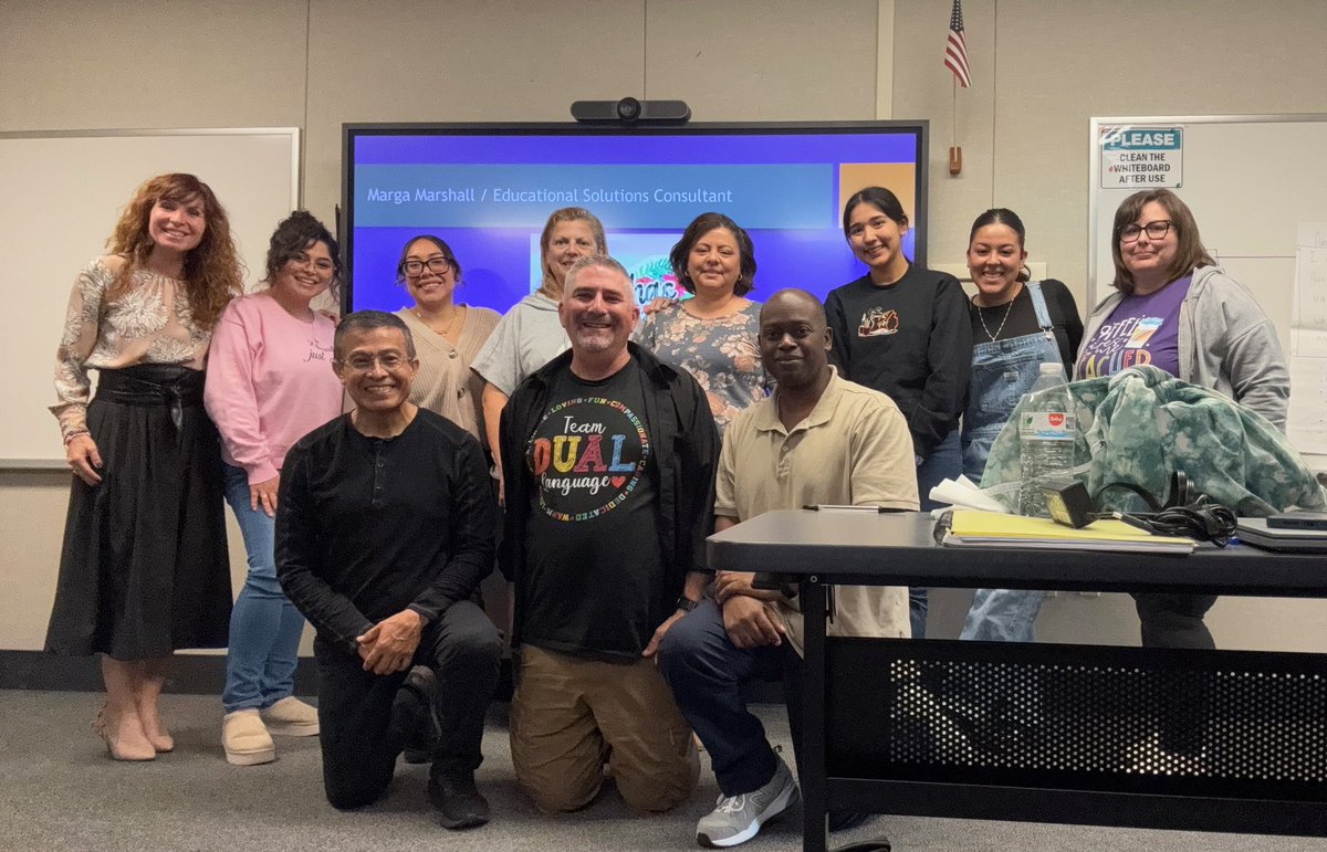 JoseMedinaJr89's tweet image. Our team member, @MargaMarshall, facilitated #C6BiliteracyFramework PD for #duallanguage teachers in Antioch USD!  Thanks for your continued commitment to strong biliteracy instructional systems! #California