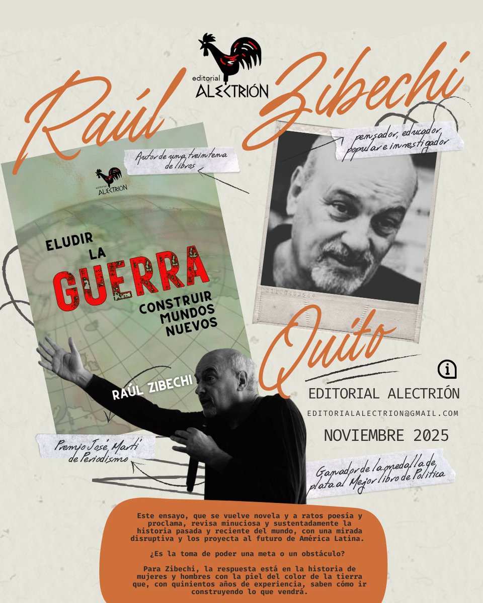 Imperdible entrevista a Raúl Zibechi, en la víspera de la presentación de su nuevo libro en Quito