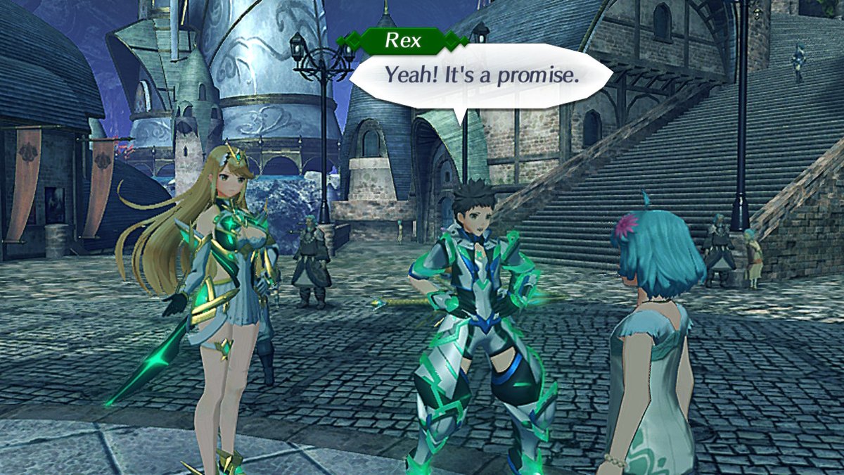 It's nice to see that Mythra wants to help Iona make Cole feel better, especially given what that poor girl went through. Plus, seeing her also have complete faith in Rex, knowing he'll do everything in his power to help, adds to the wholesomeness.😊