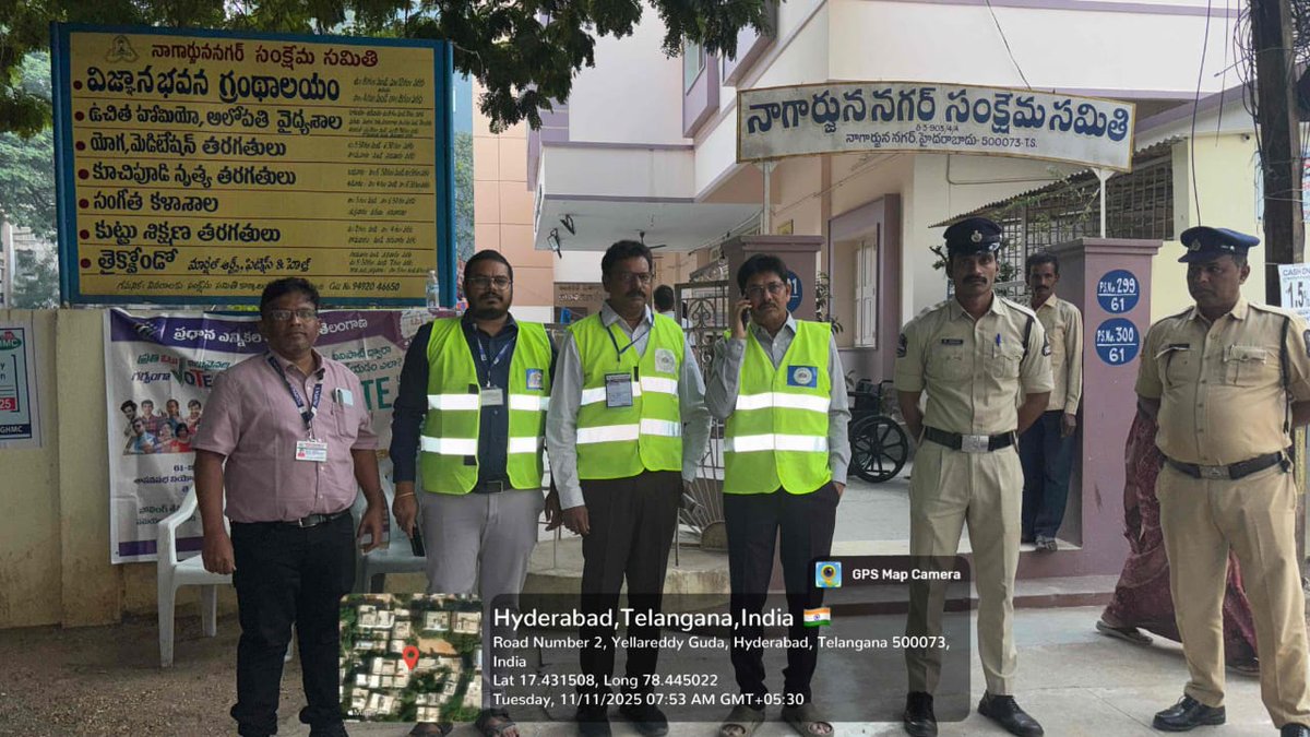 ⚡️Powering the vote⚡🗳️

TGSPDCL teams are on ground providing reliable and continuous power supply to all polling stations across the region to ensure smooth polling.

#TGSPDCL #ElectionDuty #PoweringDemocracy #TGSPDCL
<a href="/musharraf_ias/">Musharraf Ali Faruqui</a> <a href="/TelanganaCS/">Office of Chief Secretary, Telangana Govt.</a>