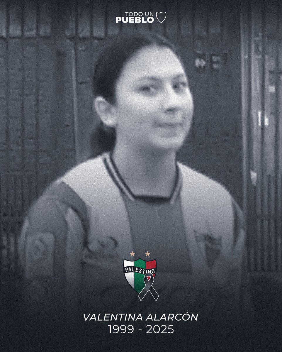 Nos duele profundamente despedir a Valentina Alarcón, quien vistió con orgullo la camiseta de nuestras series juveniles.

Su partida deja un vacío inmenso en todos quienes compartimos momentos junto a ella. Enviamos nuestras más sinceras condolencias a su familia, amigas y amigos