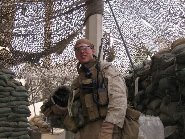 CSJBart's tweet image. Happy bday USMC! Ramadi 2007 at COP sword.