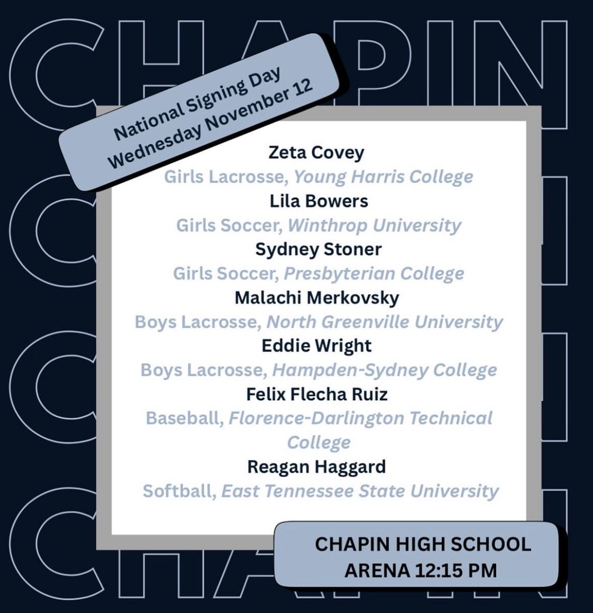 Chapin Eagle Club tweet media