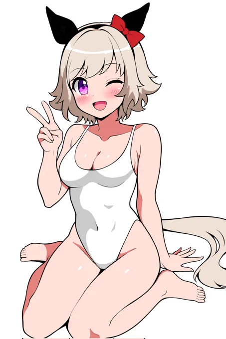 カレンも白レオタード #カレンチャン