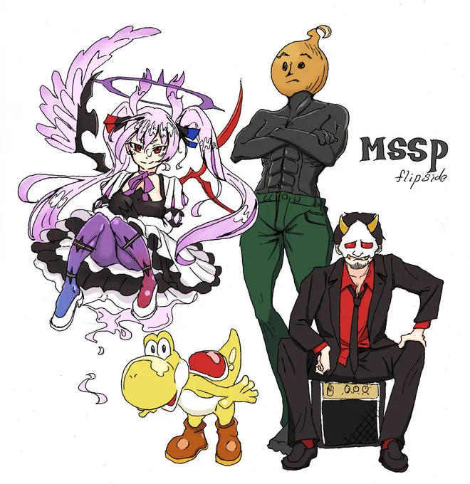 #MSSPアート needy girl overdoseでかおすちゃんを連想したので再掲。また活動して欲しいと思ってたんだけど、まだ活動しててyoutubeのおすすめに表示されなかっただけだった。