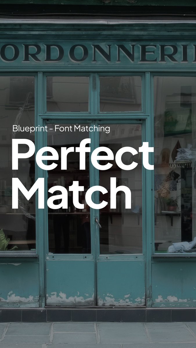 Font matching in action