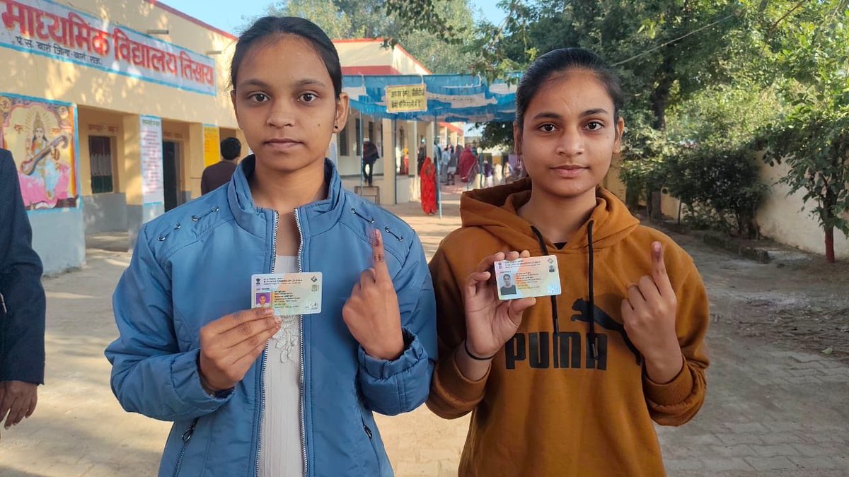 CeoRajasthan's tweet image. 👉अंता विधानसभा उप चुनाव-2025 
👉मतदान जारी 
✌️युवा मतदाता भी उत्साह के साथ कर रहें हैं मताधिकार का प्रयोग 

@ECISVEEP 
@spokespersonEci
@DIPRRajasthan
@DcDmBaran_
@eroanta193 
@DDNational
@Airnews_jaipur
#GenZVotes #BeTheChange #FutureInYourHands #VoiceYourVote
#Anta193