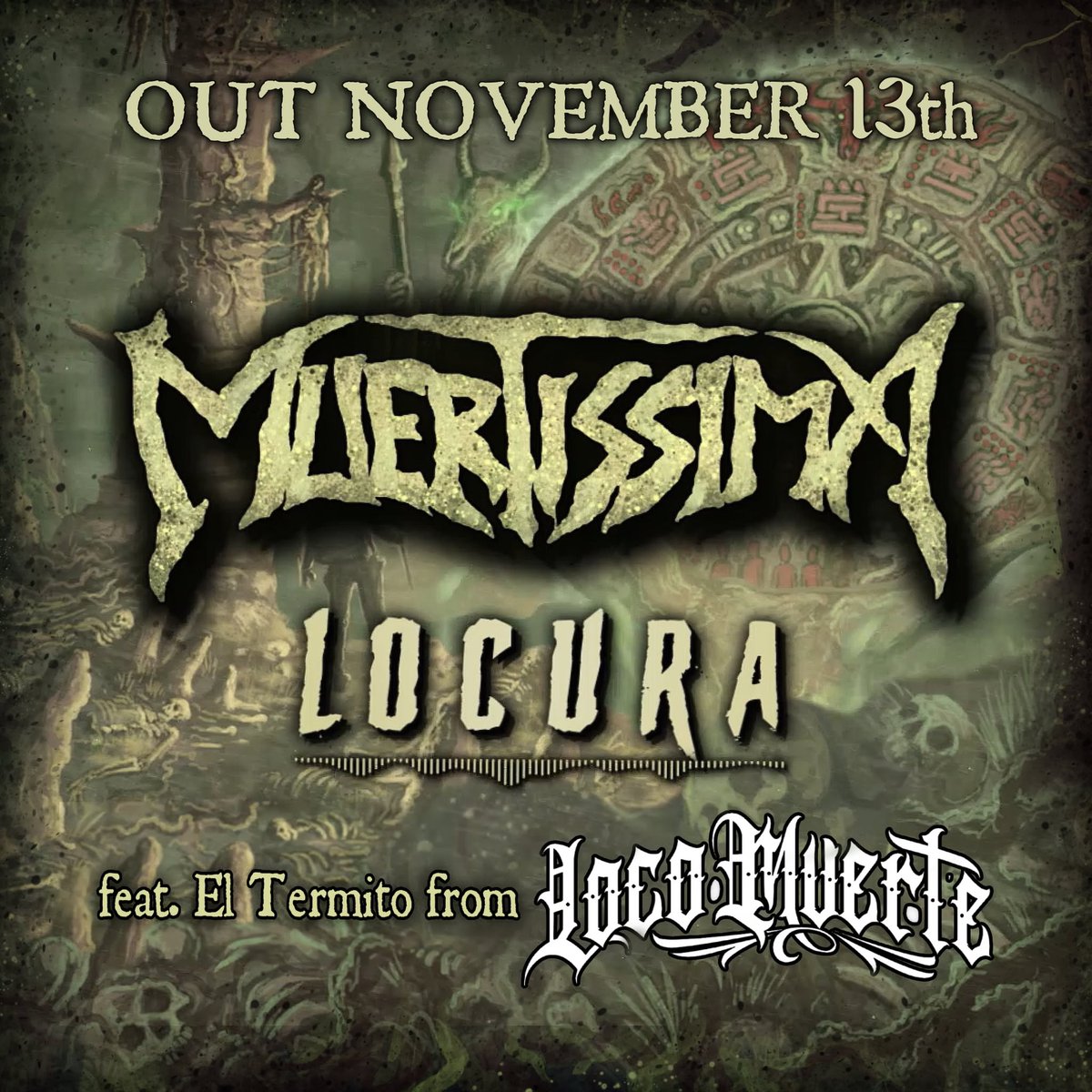 Muertissima - Locura ( feat El Termito from LocoMuerte ) Lyrics video

youtube.com/watch?v=WYxFMx…

Animated video created for “Locura”, from the upcoming album Prophecy, out February 13th, 2026 via Fetzner Death Records.

instagram.com/fetzner_death_…
facebook.com/FetznerDeathRe…