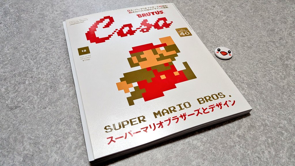スーパーマリオブラザーズ40周年特集に惹かれて「カーサ ブルータス 12