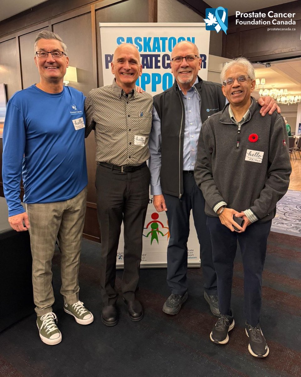 prostatecanada's tweet image. PCFC was proud to attend the Saskatoon Prostate Symposium hosted by the St. Paul’s Foundation.

Together, we’re strengthening support, awareness &amp;amp; research for men across Canada. 👏💪

#ProstateCancer #PCFC #MensHealth  #StPaulsFoundation #CancerSupport #EarlyDetection