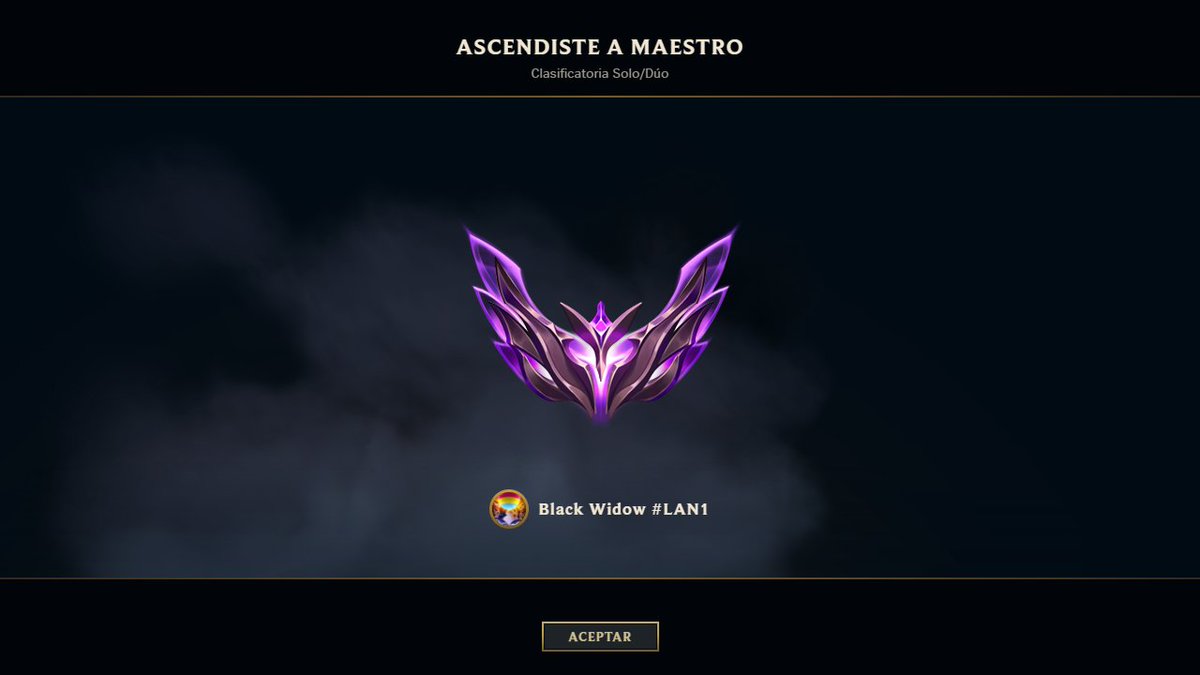 I_Black_Widow's tweet image. Master LAN / Master NA Antes del @sboomchallenge 

Después de 1 año retirada de jugar, regresé a retomar Lolcito hace 2 meses, me ha costado acostumbrarme a algunas cositas y aprender mucho más. Esperemos que nos vaya muy bien en este final de Split y en este regreso.