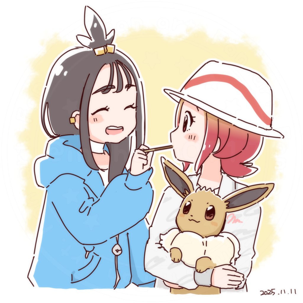 今日はポッキーの日なんだって！」 デウロ＆セイカ（うちの子