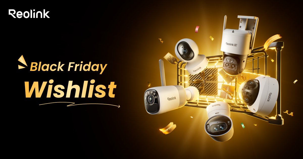ReolinkTech's tweet image. What’s on your Black Friday wishlist this year? Share your top picks! 🎯📝
#Reolink #BlackFriday #Wishlist #TopPicks #Deals