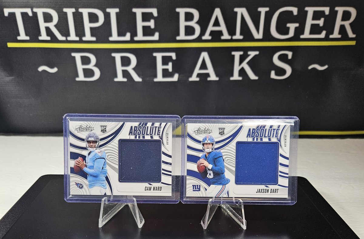 3bangerbreaks's tweet image. #Hits from the 2025 #Panini #Absolute #Football #Bundle #Box #TBBDraft #Break 

#TBBCrew #NFL #TBBReposts #TBBBreakCredit #Jumbo #Memorabilia #Card #CamEard #JaxsonDart #tradingcards #thehobby