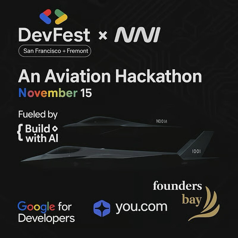 5 Days to Go! 🚀 Join #AviHack25 at Navi AI SF on Nov 15 hosted by GDG San Francisco × GDG Fremont.
Build. Create. Fly. ✈️ #GDG #AI #Hackathon