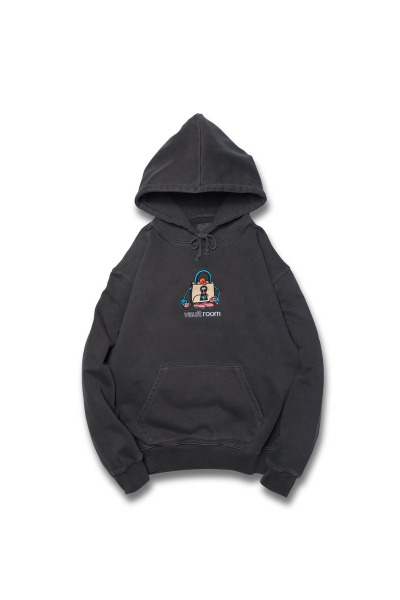 トップス vaultroom GON MACHINE HOODIE GON MACHINE HOODIE / FADE BLACK – VAULTROOM