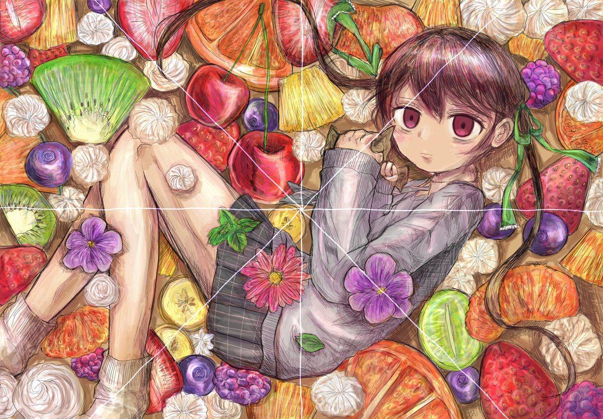 ____lingyin____'s tweet photo. 𝓯𝓻𝓾𝓲𝓽 𝓽𝓪𝓻𝓽

-Women, both as motifs and as real beings, are often subjected to violation — and I was no exception.
The fruit tart, destined to be sliced apart, is a sweet yet cruel symbol that perhaps foreshadows my own future.

 #illustration  #illustrate  #lotsoflove https://t.co/Ipl6Ah0aoW
