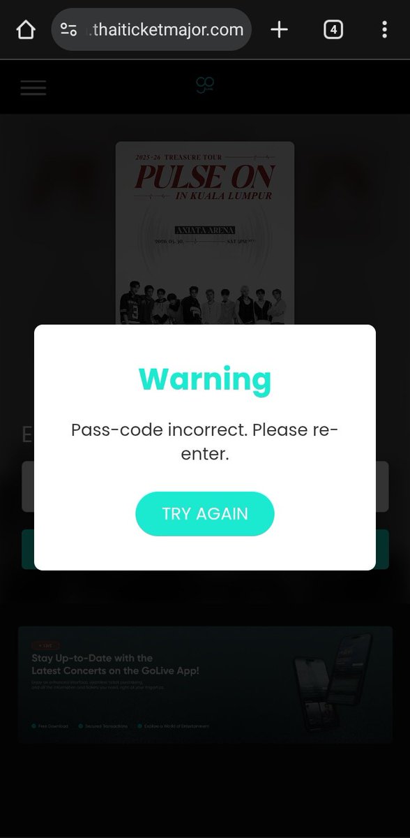 Hawareyou08's tweet image. Someone help! 😭😭 knp jd mcmni, masukkan code terus keluar ni.. HOWWWWW??!!! #TREASURE #TREASUREinKL #PULSE_ON #PasarTREASURE