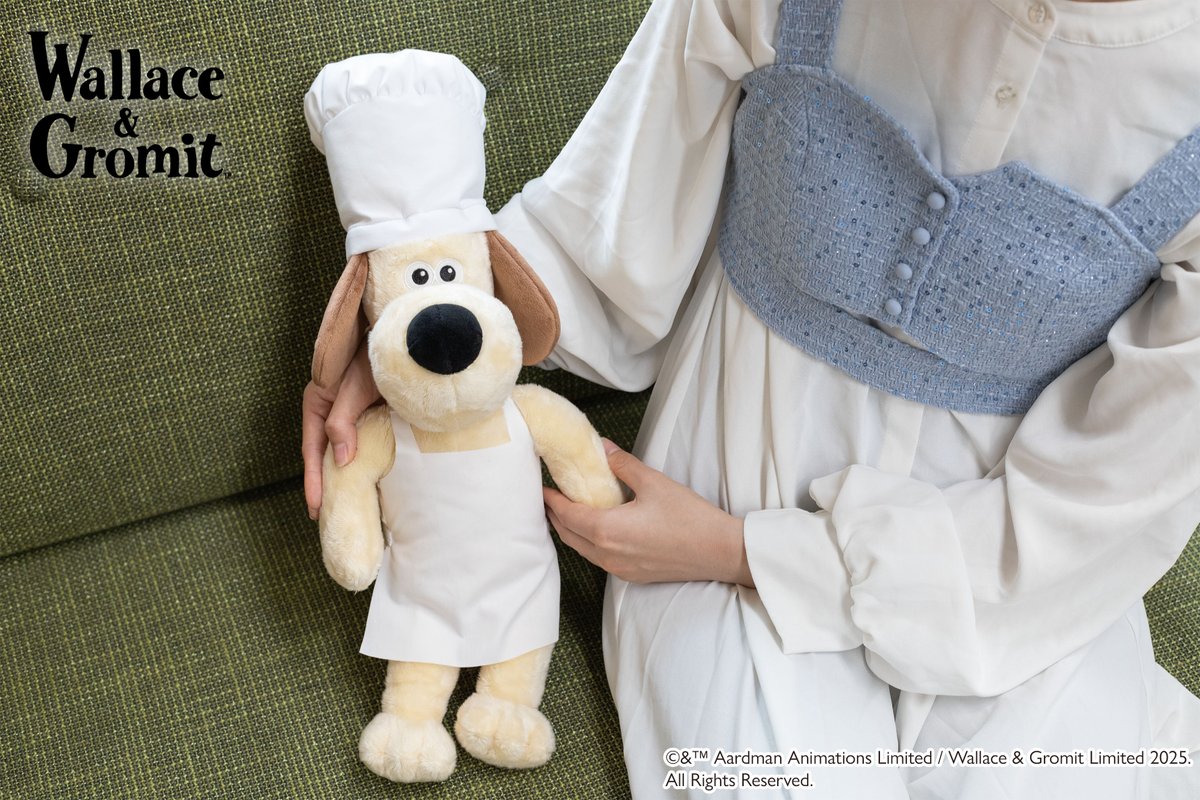 🧀11月発売商品🧀 【#ウォレスとグルミット パン職人BIGぬいぐるみ