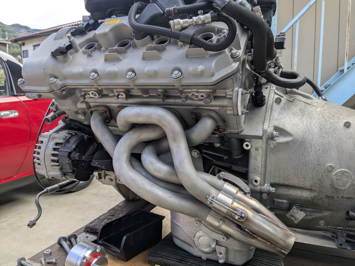 金属3Dプリントエキマニが付いたゾー🤩