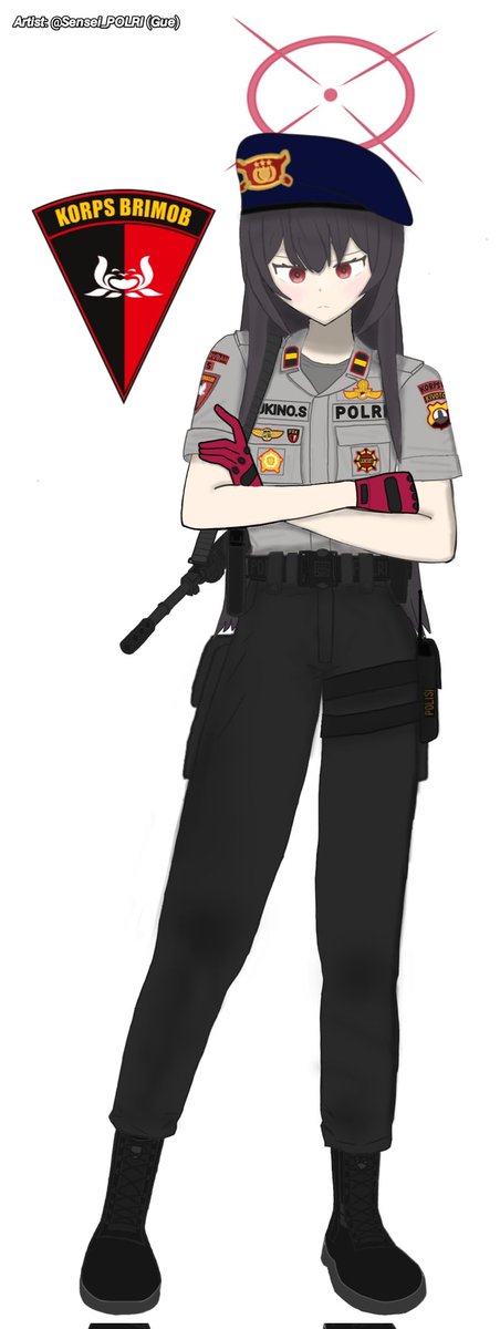 Death1AkaDeath's tweet photo. Kak Yukino
Korps Brigade Mobil
Versi full + glove

Gitu2 aja sih, gak ada yang unik 🙇‍♂️

#BlueArchive #ブルアカ #Polwan https://t.co/negbckAz4e