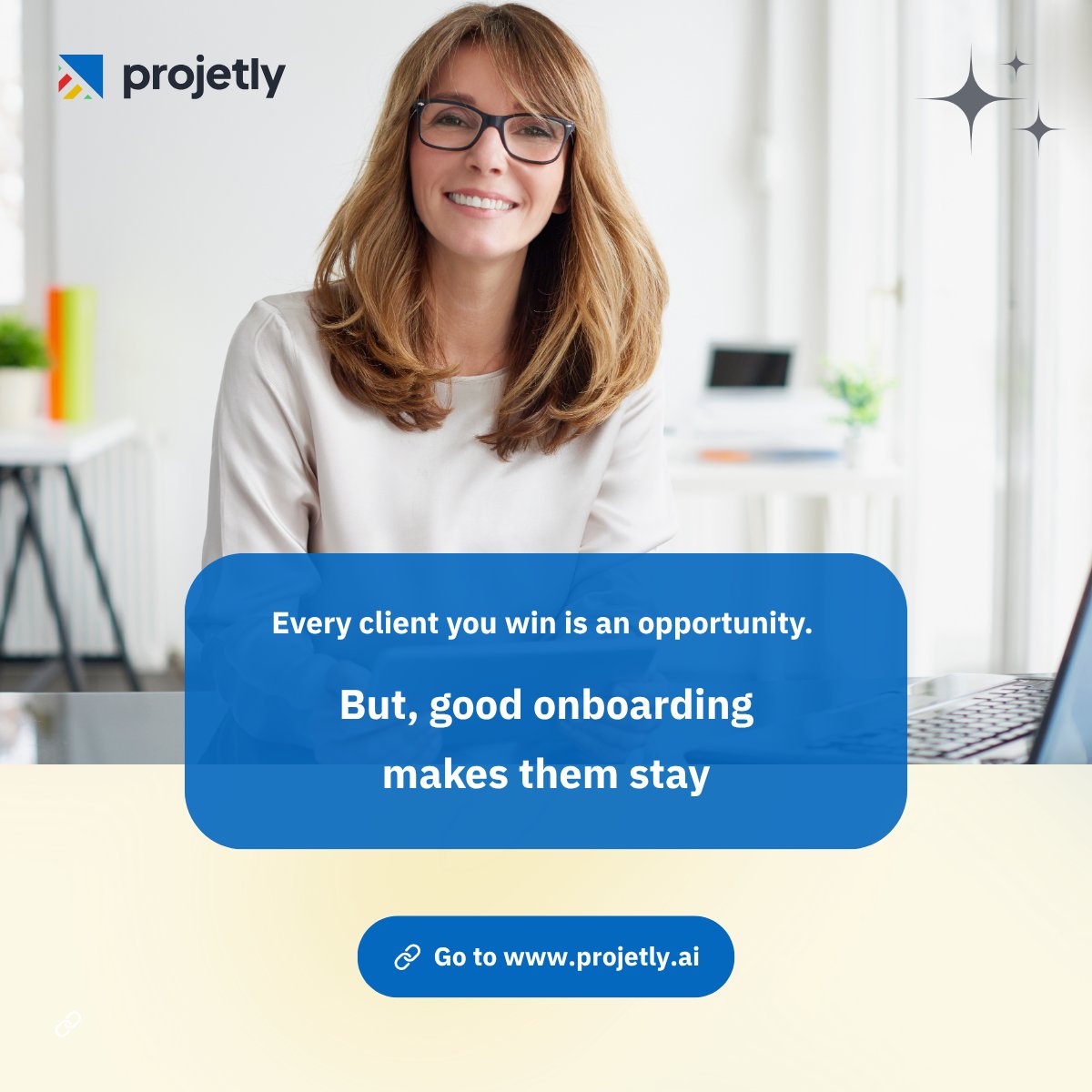 Projetly_AI's tweet image. A strong onboarding process does more than introduce your product. It reduces client churn, improves engagement, and increases lifetime value.
Head to our blog: projetly.ai/how-to-define-… to know more.

#CustomerSuccess #ClientOnboarding #BusinessGrowth #CX
