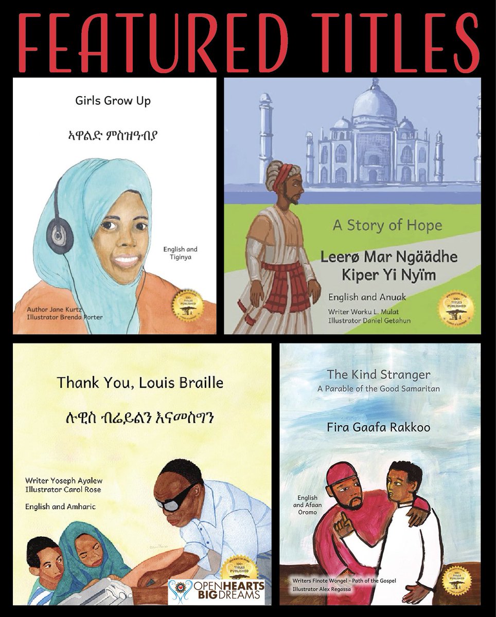Our Featured Titles this week all tell stories of inspiring people:

Girls Grow Up: ow.ly/k0W650XpM2v

The Kind Stranger: ow.ly/C4QJ50XpM2m

A Story of Hope: ow.ly/lKSE50XpM2o

Thank You Louis Braille: ow.ly/9VAy50XpM2r